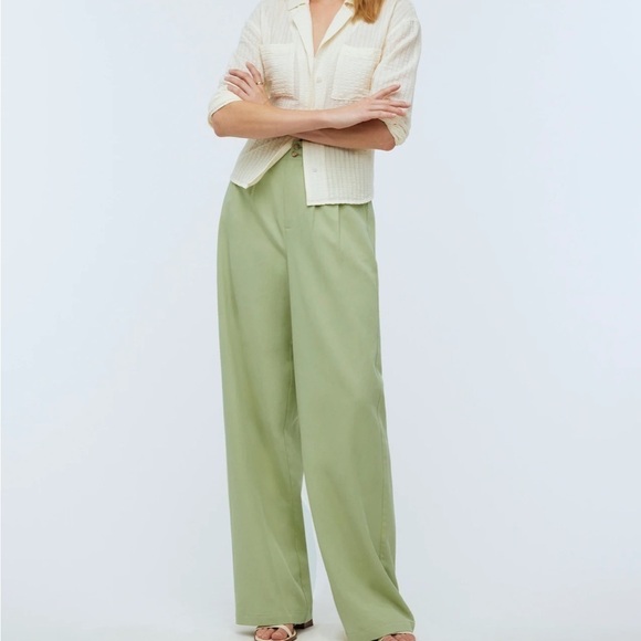 Madewell Pants - Madewell the Harlow pants pale lemongrass green